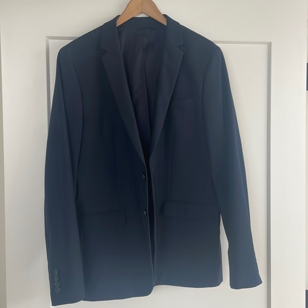 Calvin Klein Navy Sport Coat Size Large